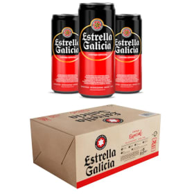 Pack x24 latas cerveza Estrella Galicia 33cl