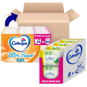 Colhogar Ultra Suave XXL x42 + Colhogar Moist Aloe Vera x640