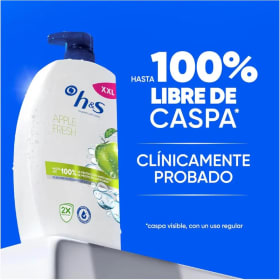 Champu Anticaspa Apple Fresh de 1 litro con dosificador