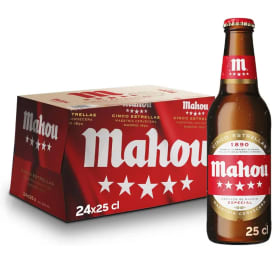 Pack x24 botellines Mahou 5 Estrellas 25cl