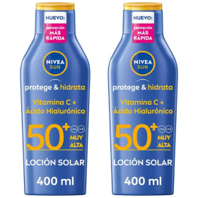 4x Leche solar NIVEA SUN Protege & Hidrata [OFERTA]