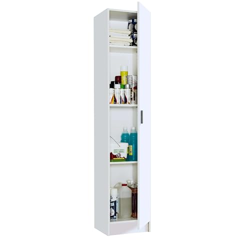 Armario Multiusos Blanco 37x182x37 cm - Habitdesign