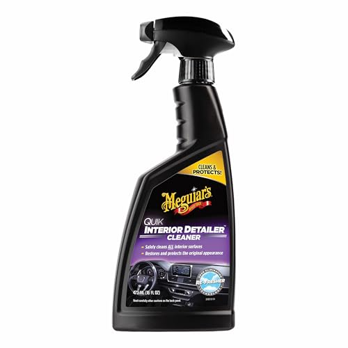 Meguiar's G13616EU Quik Interior Detailer - Spray Limpiador Rápido para Interiores de Coches (473 ml)