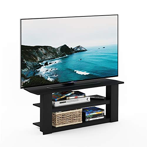 Furinno Centro de Entretenimiento Televisivo en Roble y Negro - Medidas: 42.1(W) x 16.5(H) x 13.4(D) cm - Estilo Moderno y Funcional