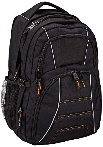 Mochila portátil 43cm con organizador negro