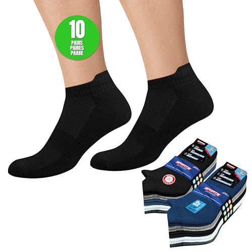 Calcetines Tobilleros Running Multicolor 10 Pares