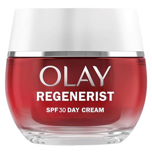 Olay Regenerist Crema Facial de Día SPF30 - Hidratante Antiarrugas y Reafirmante con Protección Solar, Niacinamida y Péptidos (50 ml)