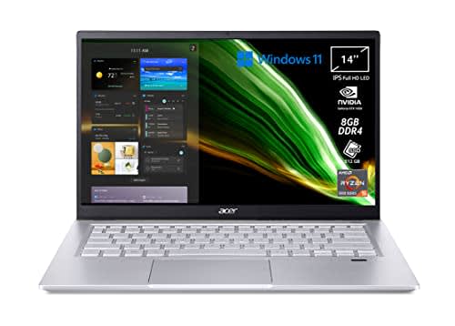 Portátil Acer Swift X Ryzen 5 5500U GTX 1650 4GB