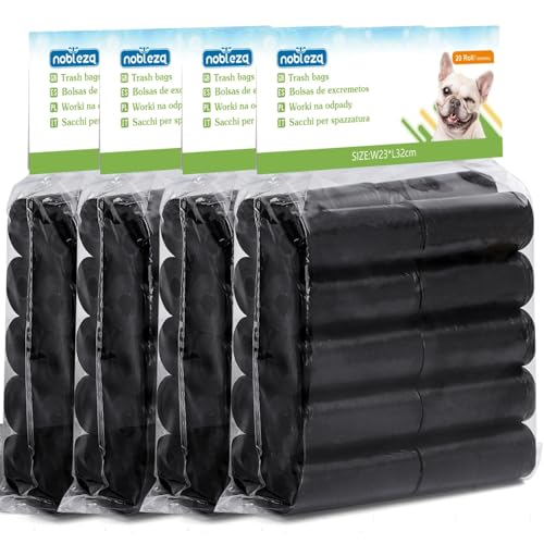 Nobleza - 1200 Conde Bolsas de Caca Perro | Pack de 80 Rollos para Excrementos