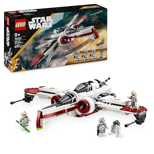 LEGO Star Wars ARC-170 Starfighter Building Toy with 3 Clone Pilot Minifigures, Plus an R4-P44 Droid Figure, Birthday Gift Idea for Revenge of The Sith Fans, 75402