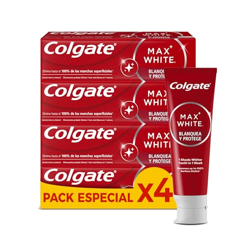 Colgate Blanqueador 4x75ml - Dientes 1 tono más blancos