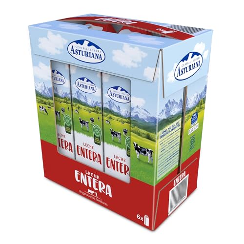 Central Lechera Asturiana Leche Entera - Pack 6 x 1L | Amazon.es