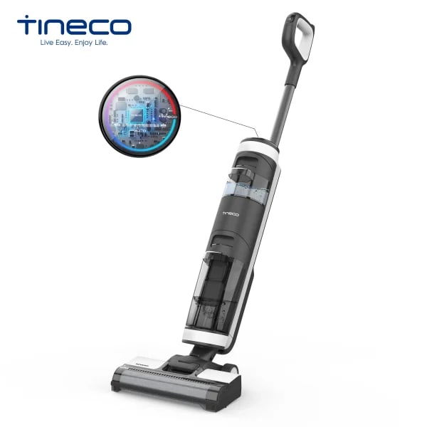 Tineco Floor One S3 Breeze-aspiradora de suelo, fregona eléctrica inalámbrica en seco y húmedo, electrodoméstico inteligente autolimpiante