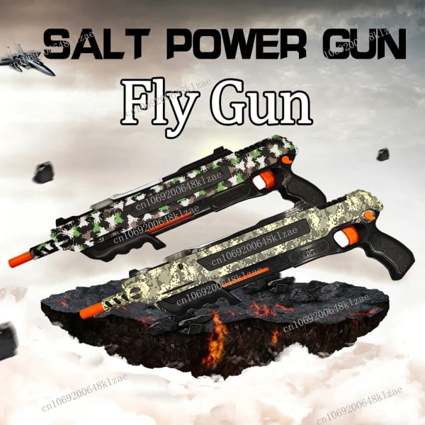 Nueva Edición Pistola Antimosquitos y Moscas para Niños, Pistola de Sal, Pistola de Juguete para Adultos, Pistola Eliminadora de Mosquitos y Moscas 3.0
