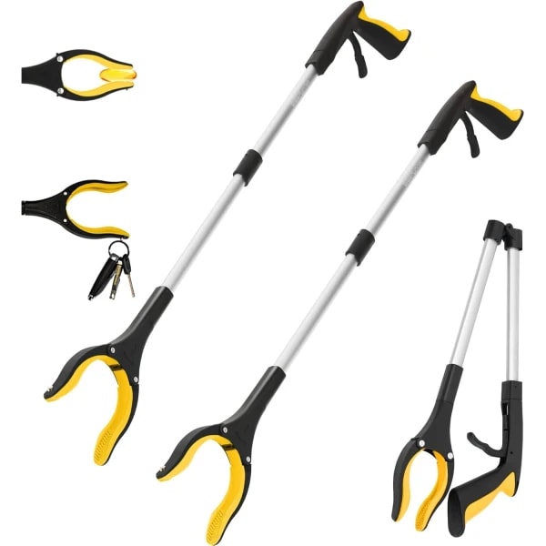 Pinza Plegable Extensible para Basura - Recoge Desechos Fácil