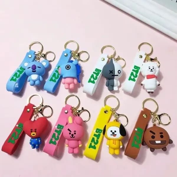 Llavero BT21 Koya RJ Shooky Cooky Tata Chimmy