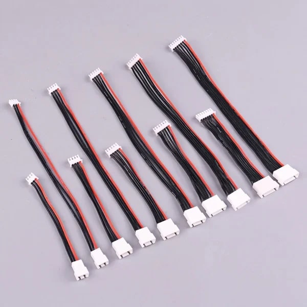 5 Unidades de Cable de Extensión de Silicona de 20cm con Conector JST-XH para Cargador de Batería 1S/2S/3S/4S/5S/6S/7S/8S, Adaptador para Drones RC
