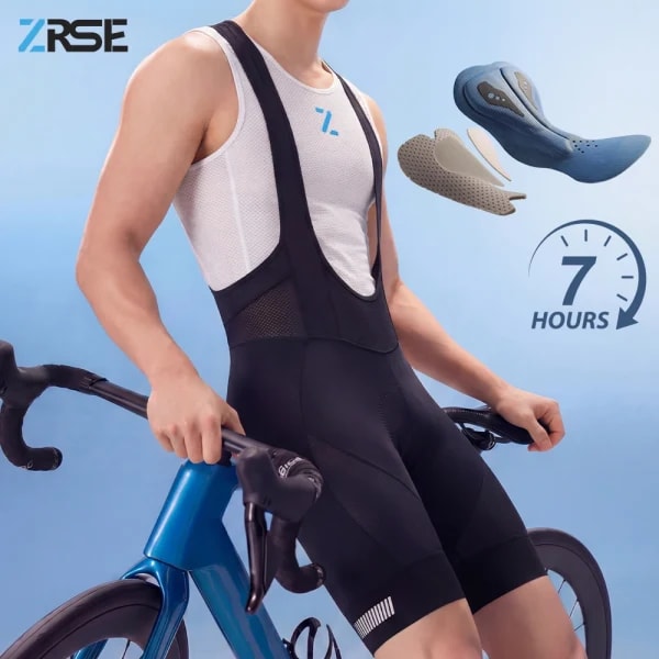 ZRSE 7H Culotte de Ciclismo para Hombre, Ropa de Ciclismo MTB y Carretera, Uniforme Masculino y Femenino, Acolchado, Italia, Primavera-Verano 2026