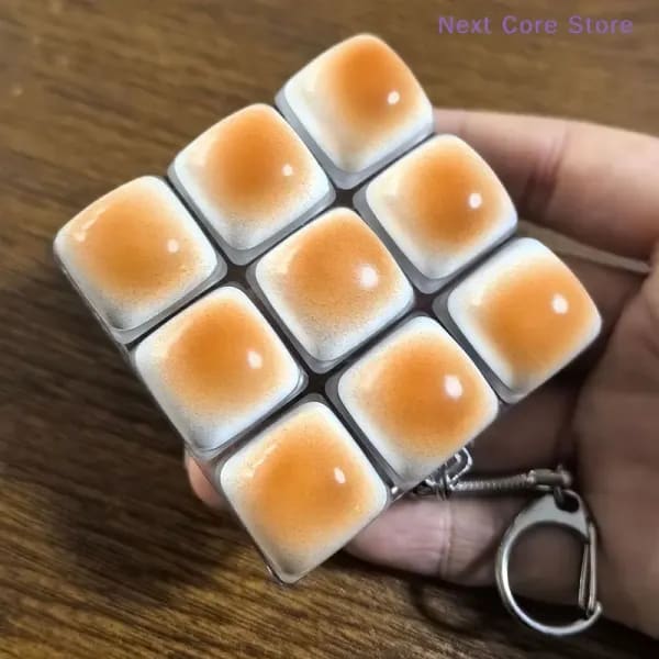[NC] 1 ud. Tecla de pan de caramelo con luz, antiestrés, colgante para mochila, llavero, accesorio para oficina y adultos [NC]