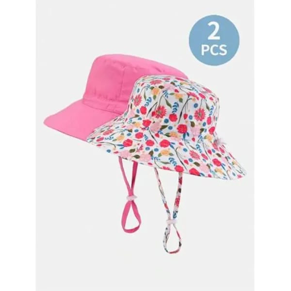 Gorras y Sombreros para Niños con Diseño Nuevo 2025 - Dos Sombreros de Sol Ajustables con Estampado, Transpirables y Cómodos