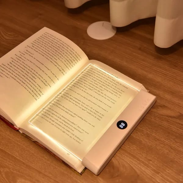 Lámpara de libro acrílica 3 colores USB