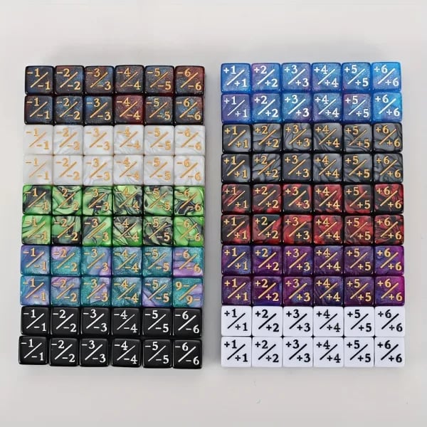 Juego de dados mágicos para contar, 24 Uds., con diseño de cielo estrellado, perfecto para juegos de cartas Mtg y juegos de magia, mejora las habilidades matemáticas