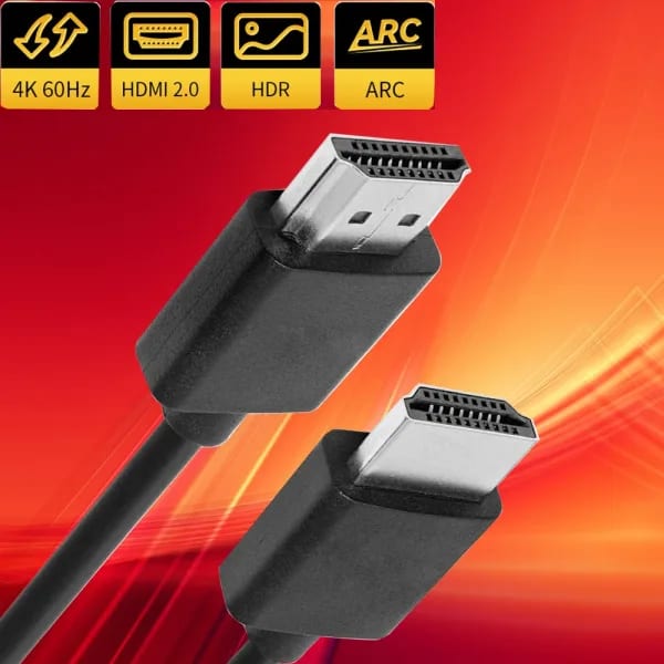 Cable corto HDMI 2,0 4K 60Hz 50CM HDMI Kable para HDTV PS5 PS4 Pro Xbox Series X HDR HDMI Cable macho a macho CEC ARC 4K