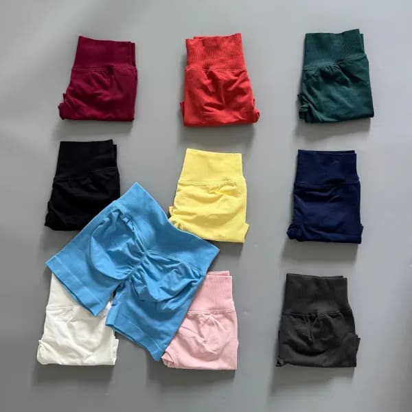 Pantalones Cortos Deportivos de Cintura Alta para Mujer, Efecto Levantacola, Moldeadores y Adelgazantes, de Secado Rápido, Tipo Leggings de Tres Puntos