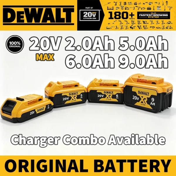 Batería DeWALT 18V/20V/60V Original para Herramientas