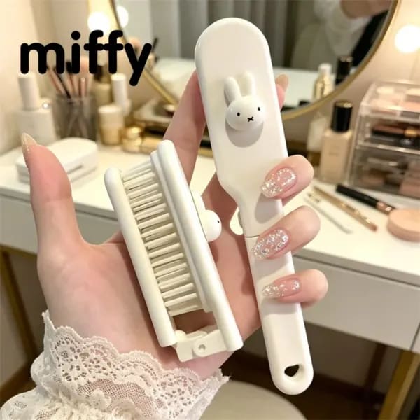 Cepillo Plegable Miffy para Masaje del Cuero Cabelludo