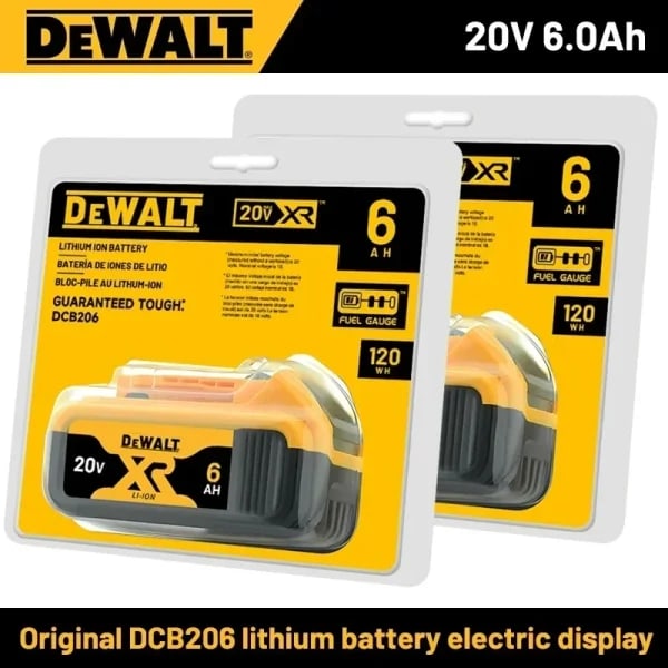 Batería DEWALT 100% Original de 20V y 6000mAh para DCB606 DCB609 DCB182 DCB205 DCB206 DCB209, batería para herramientas eléctricas, transporte aéreo