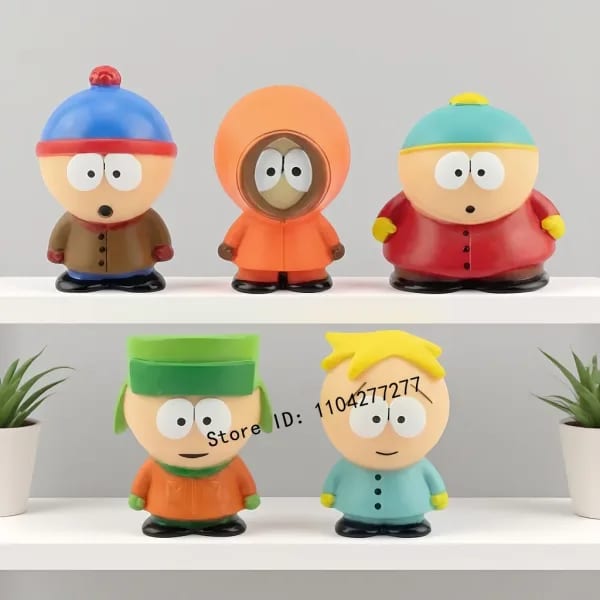 Set de 5 Figuras de Personajes de Dibujos Animados de 6 cm, Mini Figuras Estilo Anime, Decoración Creativa para Escritorio, Regalo Coleccionable para Niños
