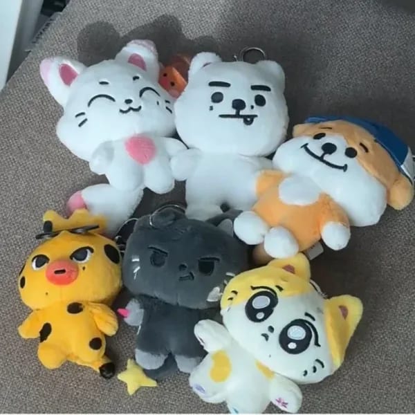 Nuevo Colgante de Peluche JUNGWON de 10cm, Kawaii JAKE HEESEUNG Jay Cos, Mini Muñeco de Peluche Animal, Llavero de Juguete para Regalos de Fans