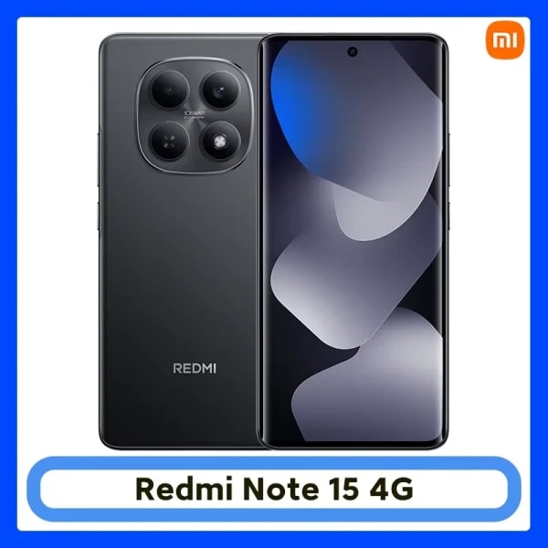 Versión Global Redmi Note 15, Teléfono Inteligente 4G, Batería de 6000 mAh, Carga Rápida de 33 W, Cámara Dual de 108 MP, Pantalla AMOLED de 6.77 Pulgadas y 120 Hz, Teléfono Móvil Xiaomi
