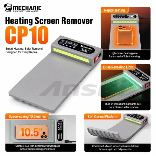 Almohadilla térmica MECHANIC CP10 para reparar pantallas