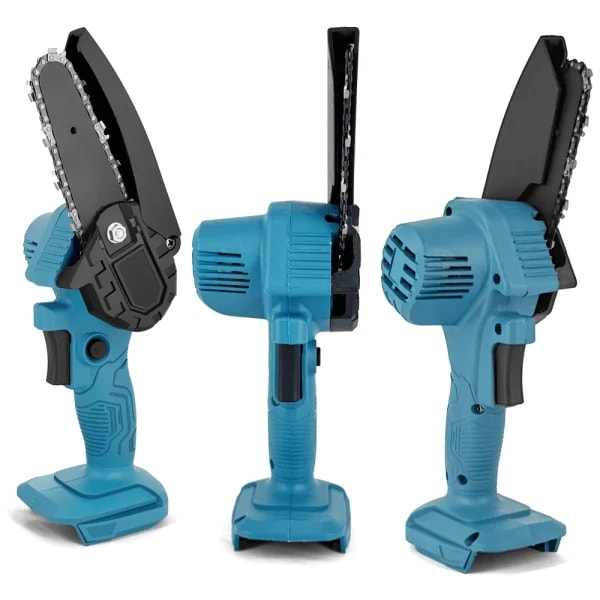 Motosierra inalámbrica de 4/6 pulgadas, motosierra de poda manual, herramientas eléctricas de corte de carpintería para sierra eléctrica portátil con batería Makita de 18V