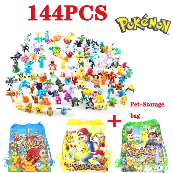 Figuras de Pokémon de 144 estilos, juguetes de Anime Pikachu, modelo de figura de acción, decoración Ornamental, juguetes para coleccionar, regalo de Navidad para niños