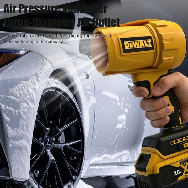 Dewalt Ventilador de Aire Inalámbrico de 30000 RPM, Soplador Turbo Portátil, Secador de Alta Potencia, Herramienta Recargable de 20V para Soplar Polvo (sin batería)