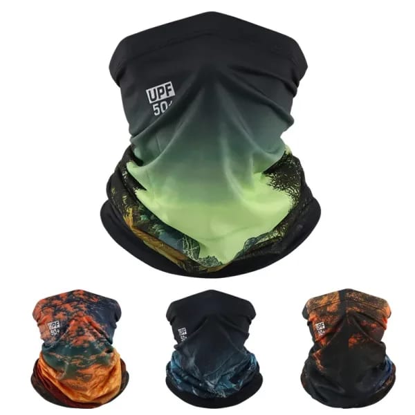 Mascarilla de protección solar para la cara, protector solar para el cuello para ciclismo, pañuelo mágico unisex de seda helada para pesca, bufanda delgada de verano para el cuello