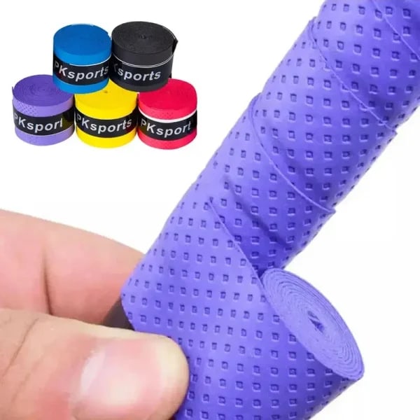 Cinta de agarre para raqueta de tenis, cinta de agarre absorbente de PU para raqueta de tenis y bádminton, accesorios antideslizantes para tenis, 1-2 unidades