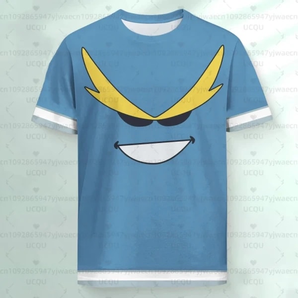 Camiseta de Verano para Hombre y Mujer, My Hero Academia, Nonno, 5.ª Edición, Camiseta Deportiva, Tops, All Might, Regalo para Fanáticos del Anime
