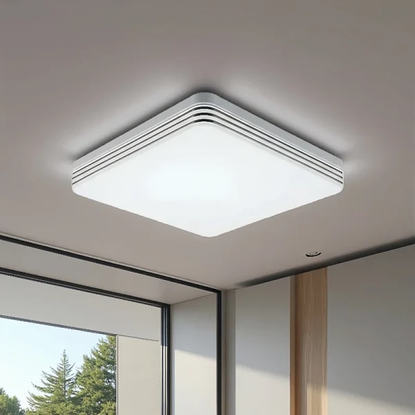 Luz de techo LED de 18W-48W, Panel de luz de techo cuadrado de 15-30CM, iluminación para el hogar, dormitorio, cocina, sala de estar, decoración, CA 110-220V