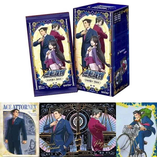 KAYOU Ace Attorney Card, Paquete de Colección Deluxe Exquisito, Primera Edición, Tarjetas Coleccionables de Anime, Regalo de Anime