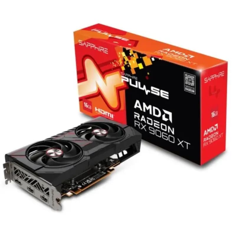 Tarjeta Gráfica Sapphire PULSE AMD Radeon RX 9060 XT 16GB