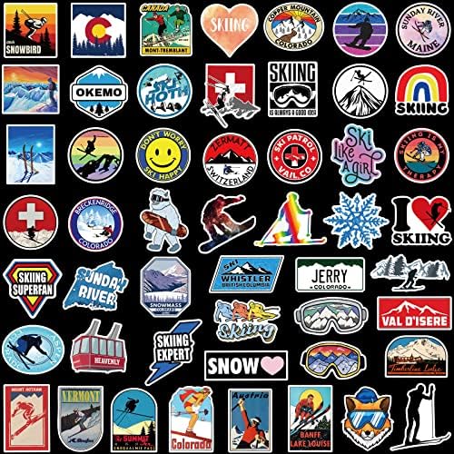 Vue 3 de Pcs Hiver Ski Autocollants