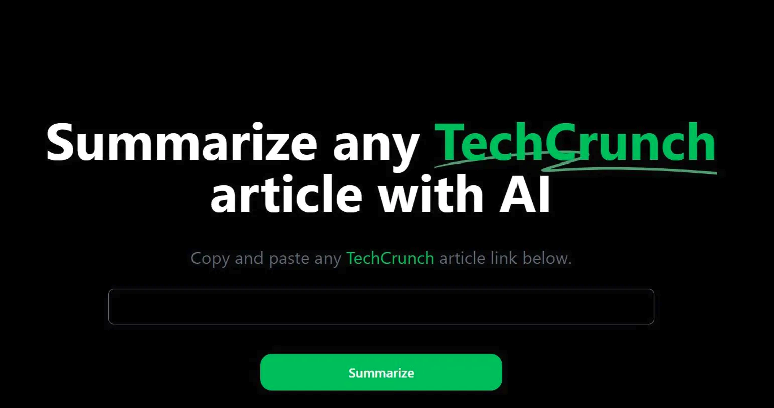 TechCrunch Summary