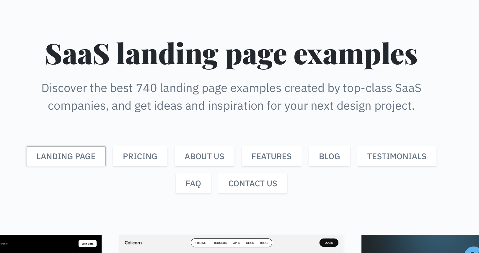 Saaslandingpage