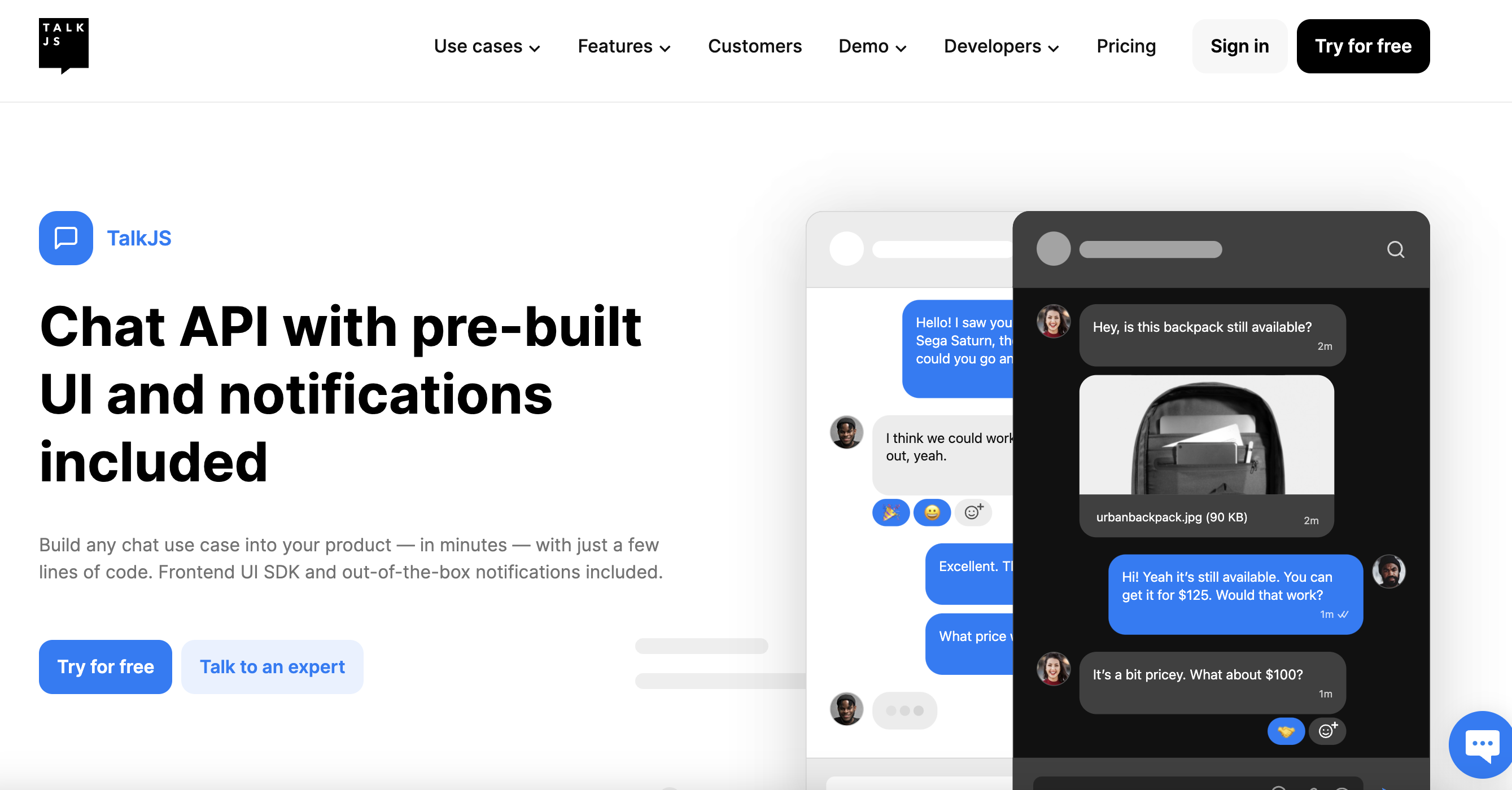 Talkjs