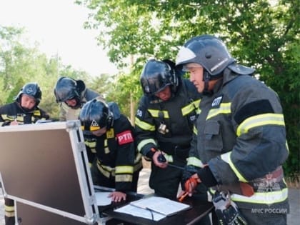 В музее Калмыкии потушили учебный пожар