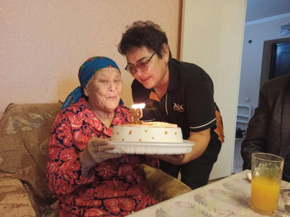 Жительницу Троицкого с 95-летием поздравил Владимир Путин